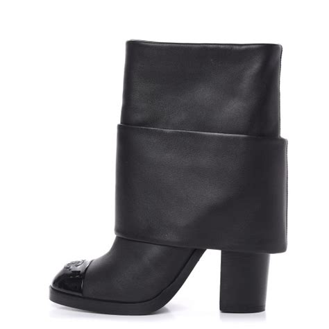 Chanel Foldover CC Boots 